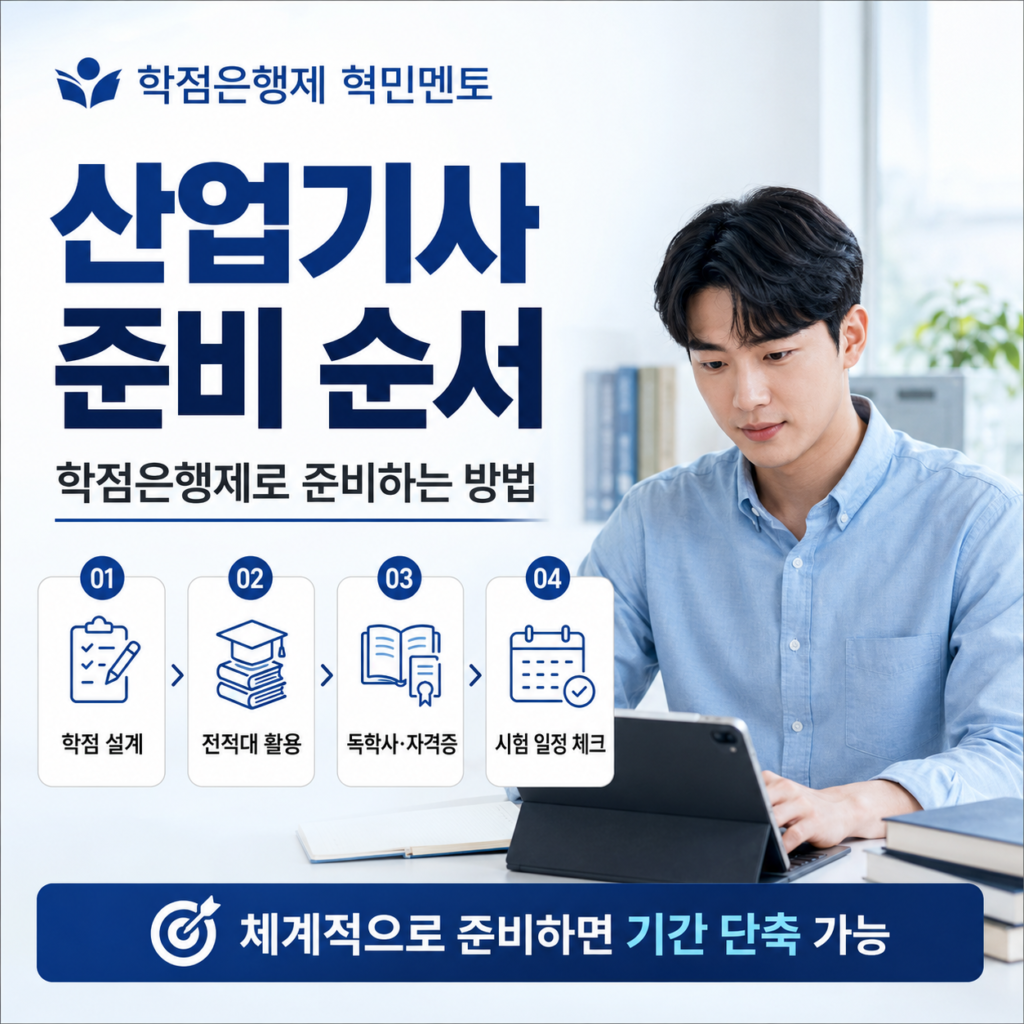 학점은행제 41학점으로 산업기사 응시자격 갖추는 방법 3 산업기사 준비 순서