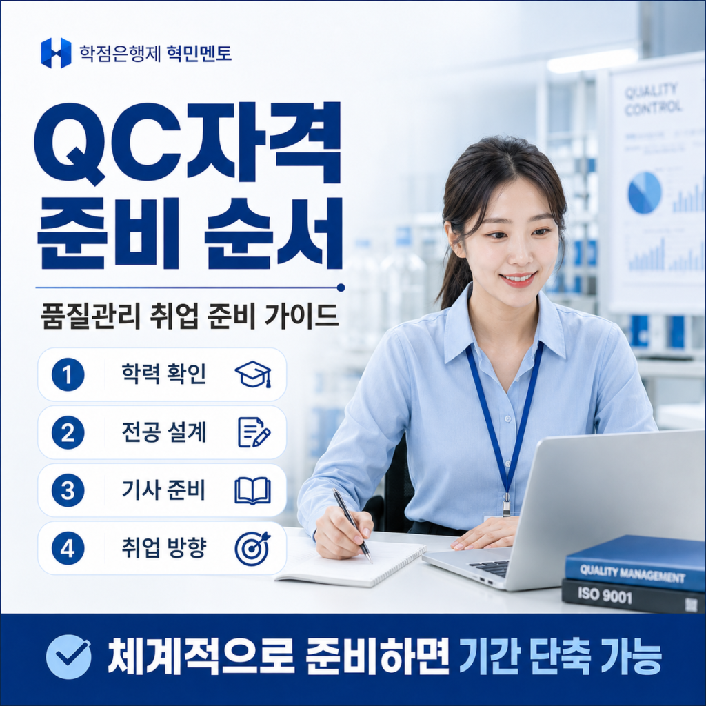 품질경영기사 응시자격, 비전공자가 QC자격 준비하는 방법 3 QC자격증