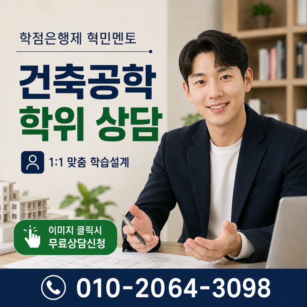 학점은행제 건축공학 4년제 학사학위 취득방법 5 건축공학 상담