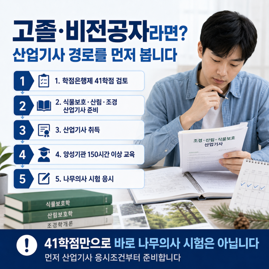 나무의사 자격증 응시자격부터 양성기관 150시간까지 준비 순서 3 나무의사 준비방법