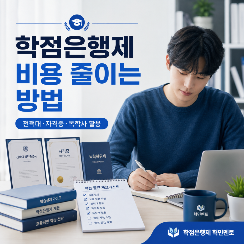 학점은행제 비용, 시작 전 꼭 확인해야 할 기준 4 비용 줄이는 방법