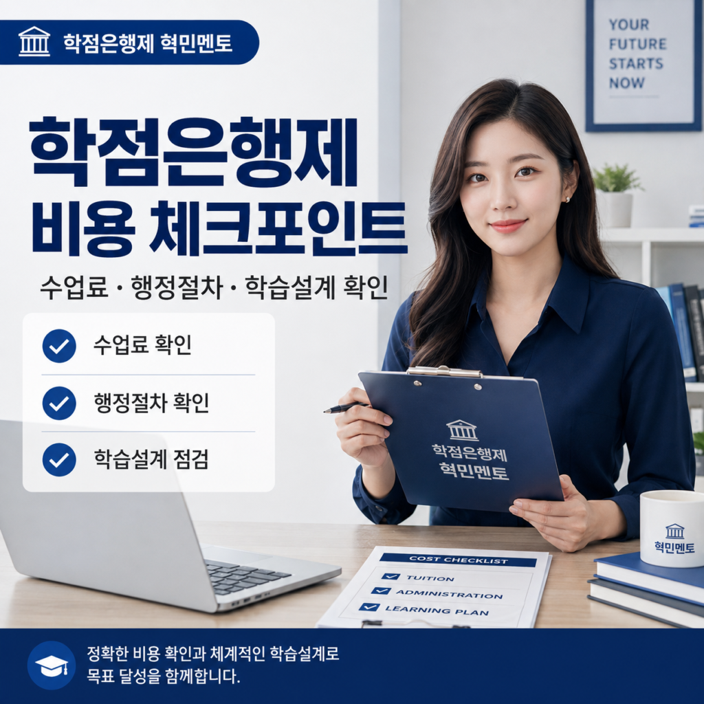 학점은행제 비용, 시작 전 꼭 확인해야 할 기준 3 학점은행제 비용 체크
