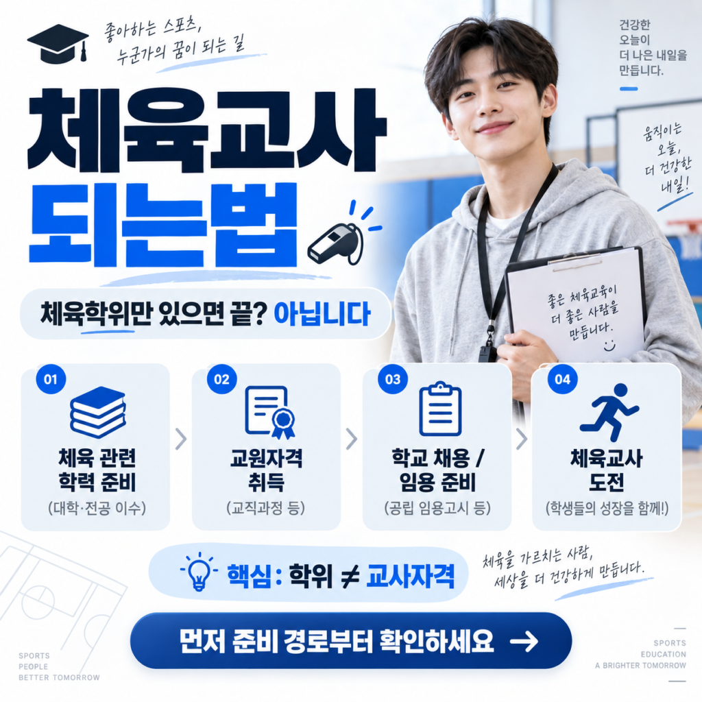 체육교사 되는법