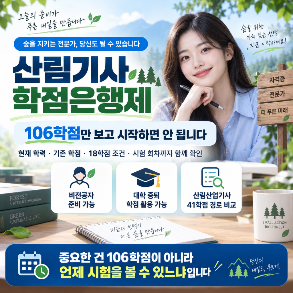 산림기사 학점은행제 응시자격