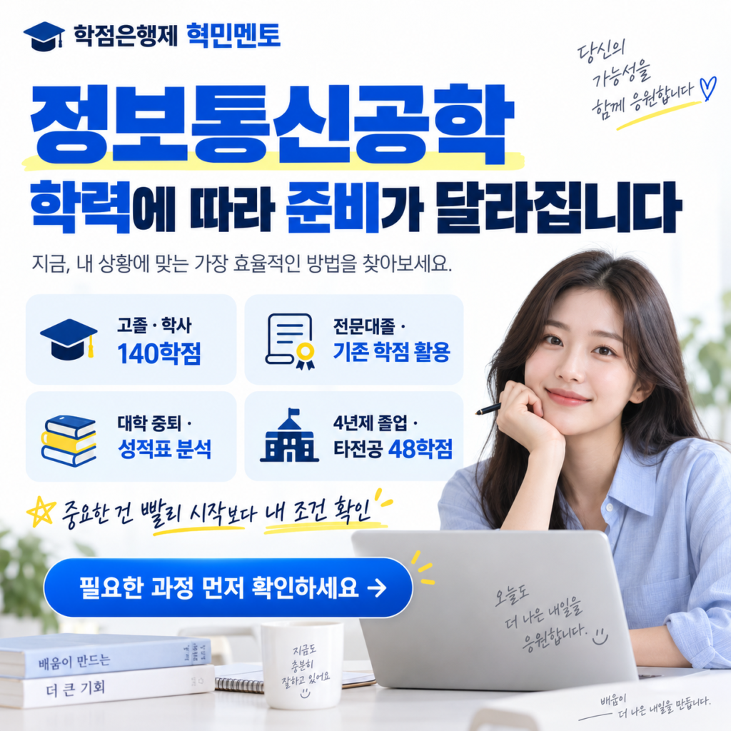 학점은행제 정보통신공학, 비전공자는 어떻게 준비할까 1 학점은행제 정보통신공학