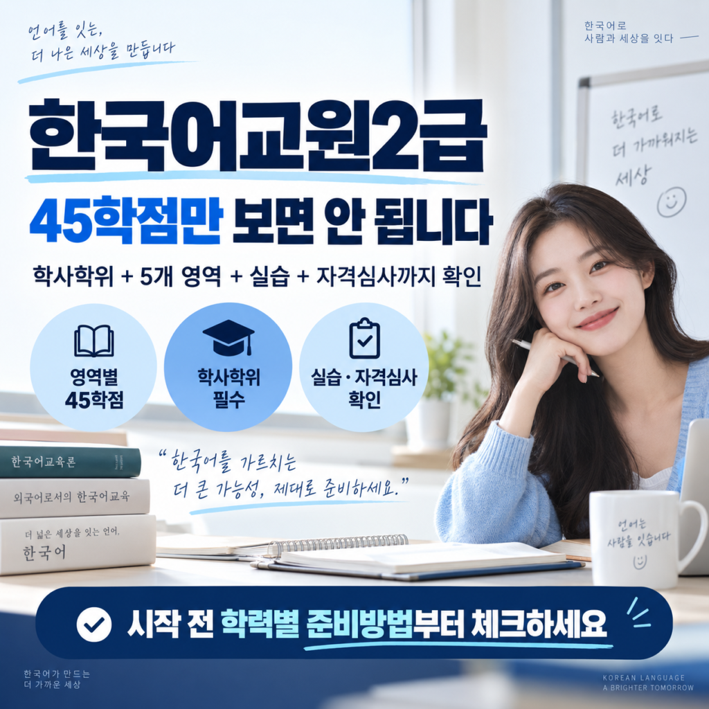 한국어교원2급 자격증