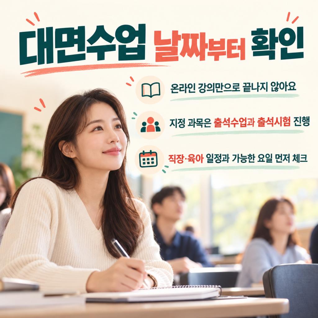 대면수업 일정부터 확인하세요 4