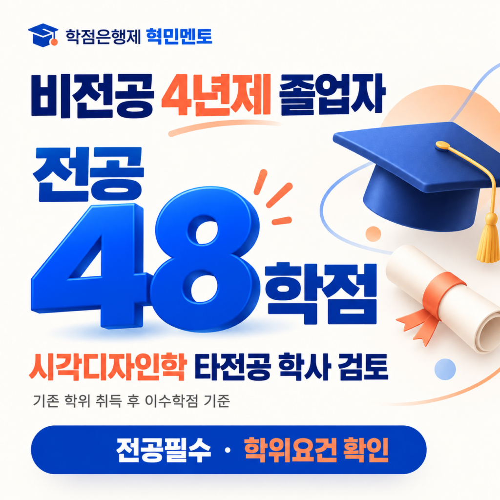 비전공 4년제 졸업자 전공 48학점 2