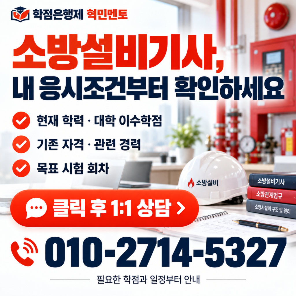소방설비기사 응시조건 1 1 상담 5