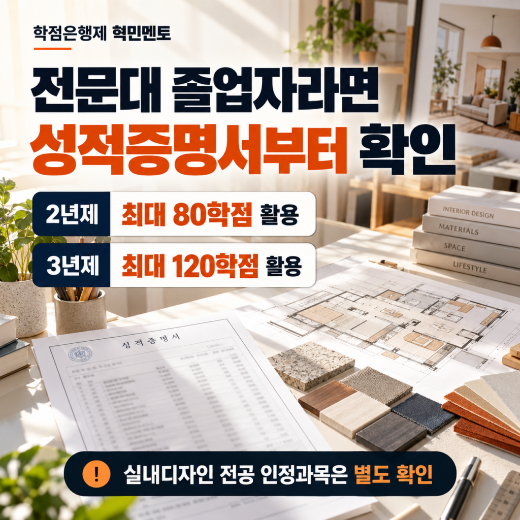 전문대 학점 성적증명서부터 2