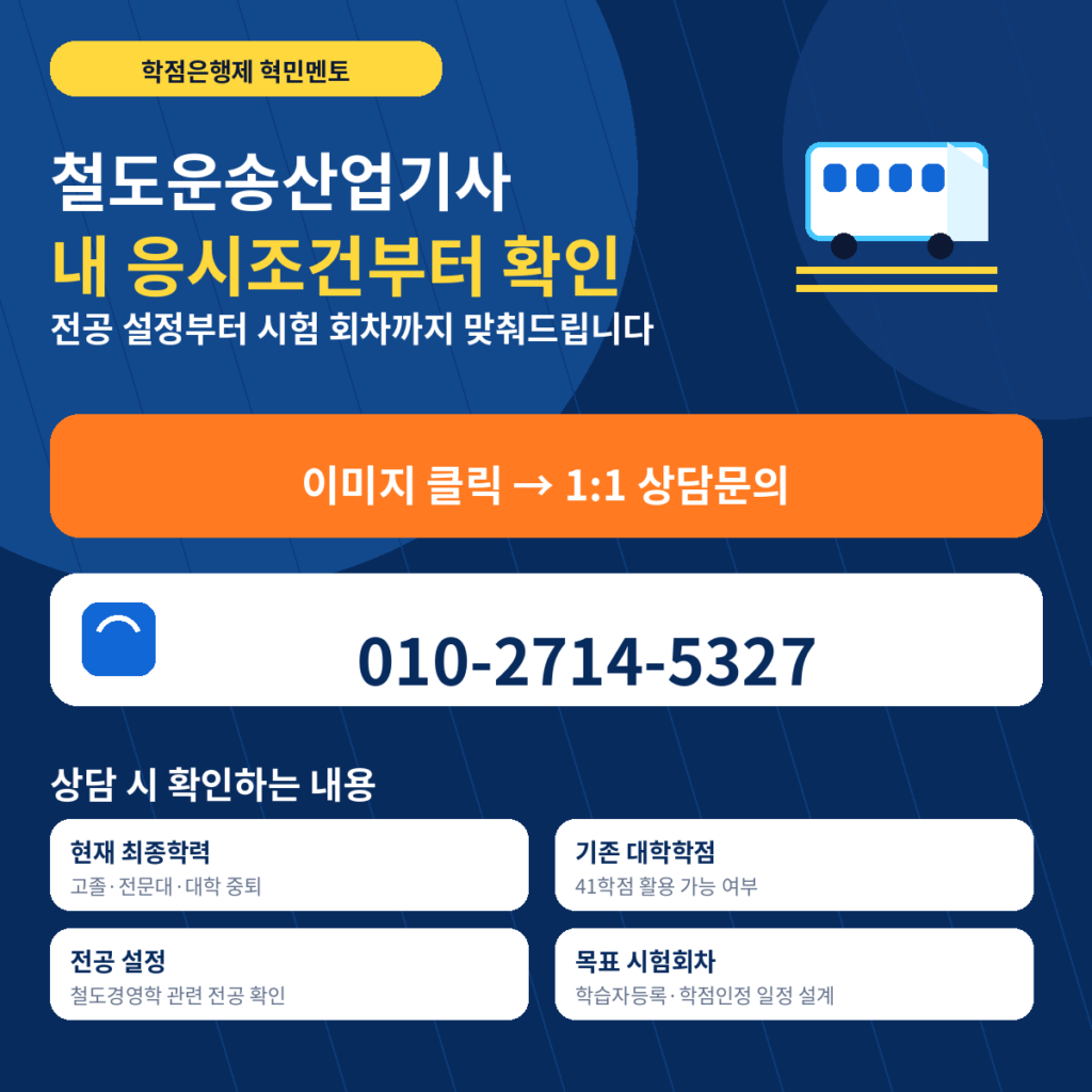 철도운송산업기사 5 상담문의