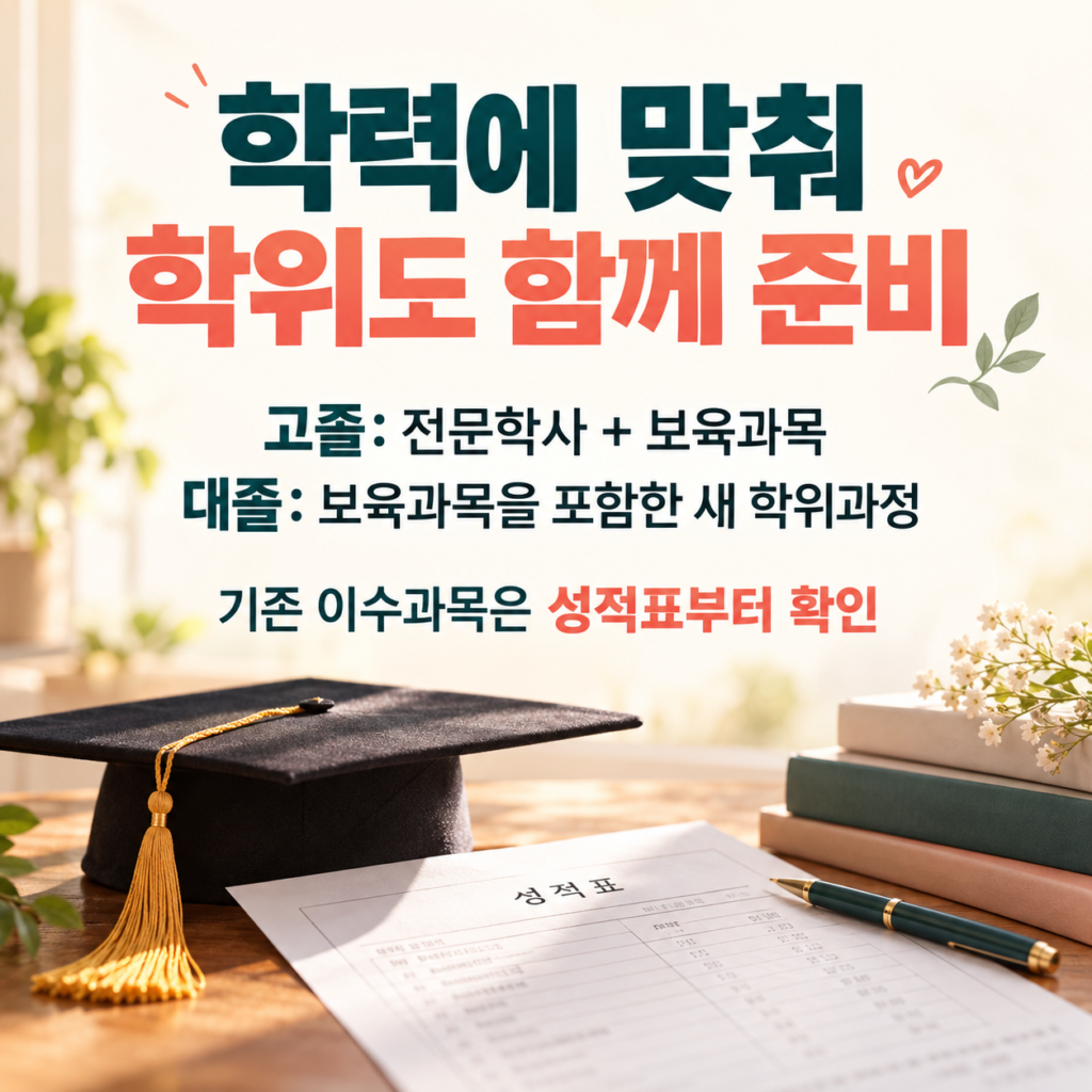 학력 맞춤 학위 준비 가이드 5