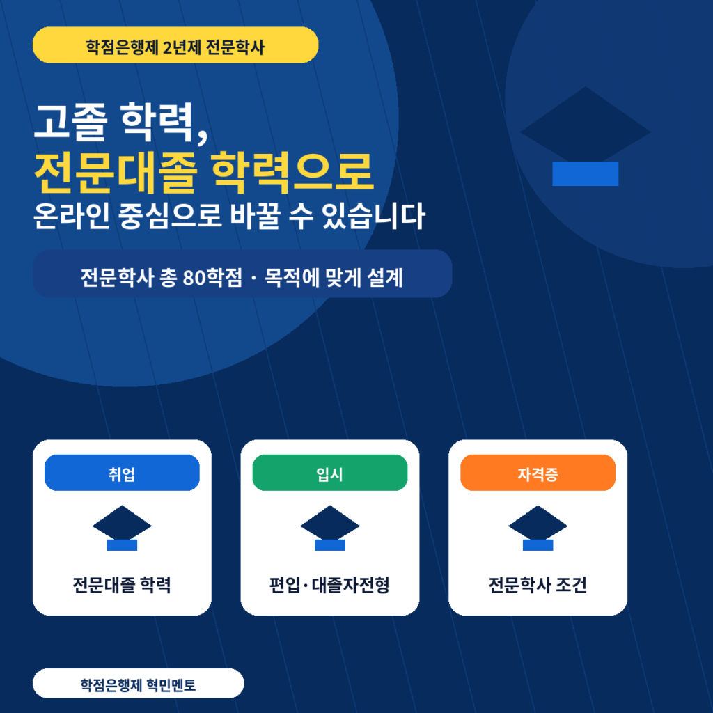 학점은행제 2년제 전문학사